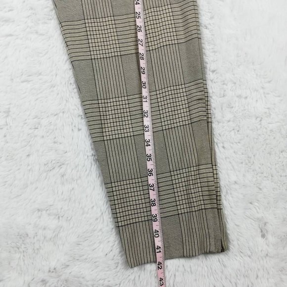 Remain Birger Christensen Womens Meg Tapered Leg Pants Brown Glen Check 8 New - Picture 6 of 11